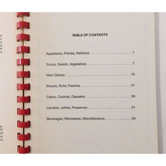 Vintage 1989 Treasured Recipes Cookbook From Allen Senior Citizens PB Spiral - Picture 4 of 7